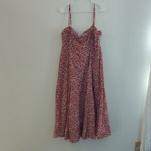 J. Crew x Liberty Print Floral Red Women's Dress Size 20